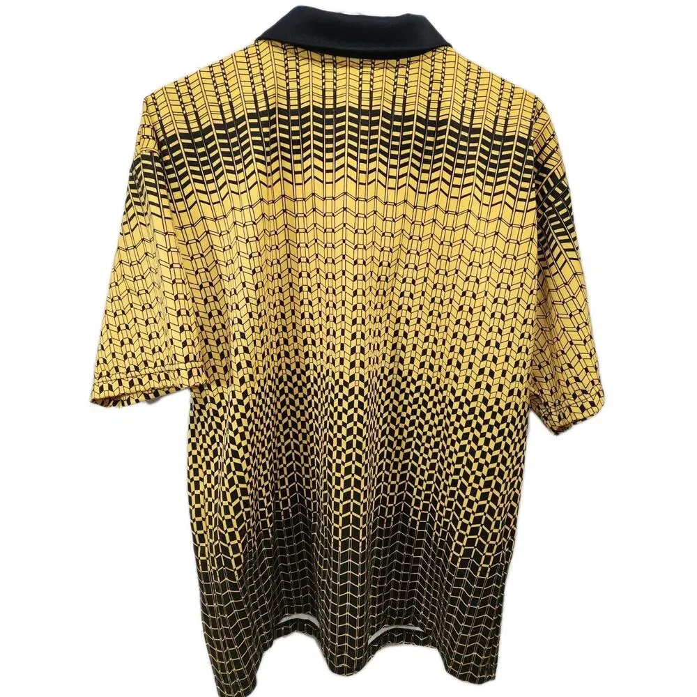Official Sports International NISOA Soccer Referee Jersey LG Gold Short Sleeve - Picture 4 of 9